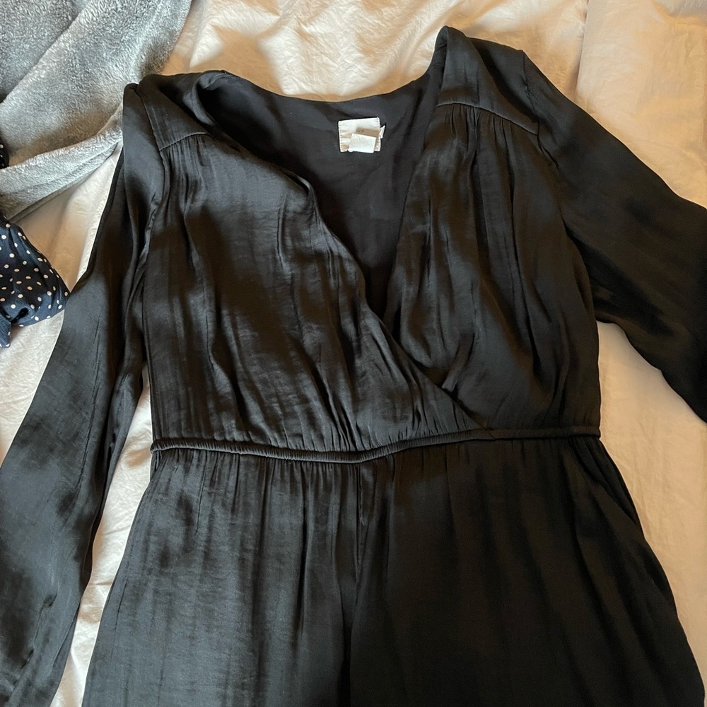 Silk shorts romper